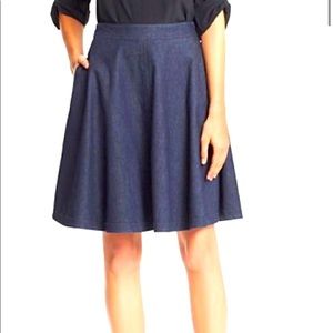 Diane Von Furstenburg Amelia Denim Skirt 4